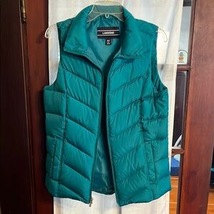 Lands' End Teal Puffer Vest